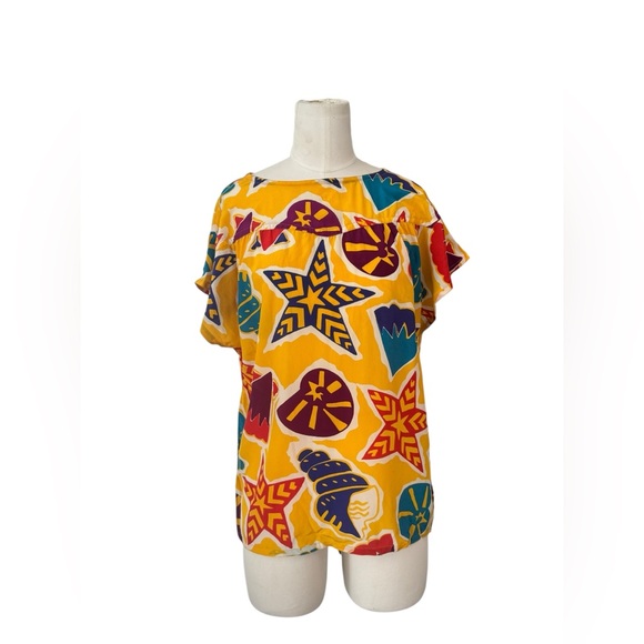 Karl Lagerfeld Vintage 100% Silk Blouse Size 40 (XL) - Picture 3 of 8